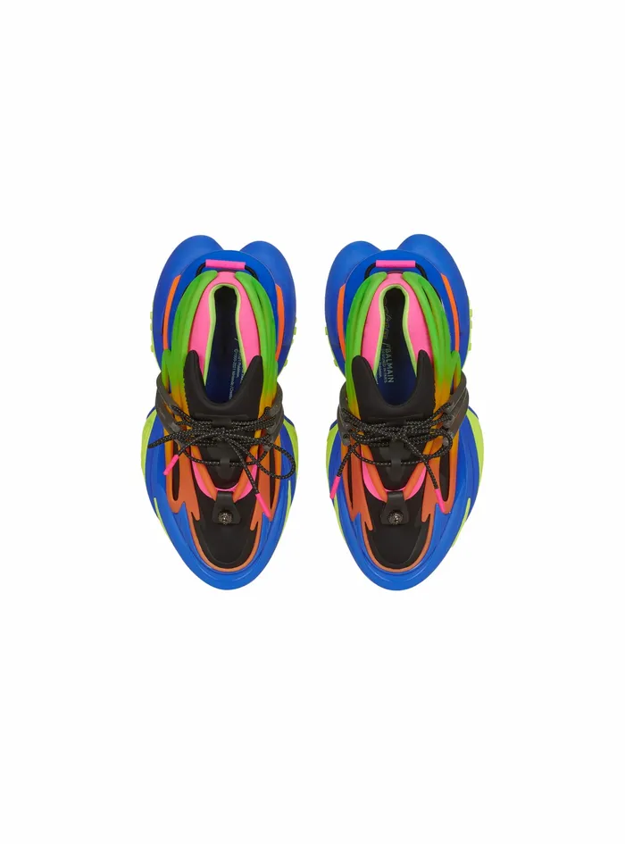 Balmain Unicorn Mens Multicolor Neoprene And Leather Unicorn LowTop Sneakers Multicolor Balmain Unicorn Mens Multicolor Neoprene And Leather Unicorn LowTop Sneakers Multicolor