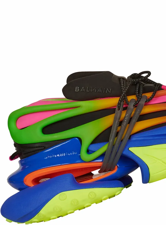 Balmain Unicorn Mens Multicolor Neoprene And Leather Unicorn LowTop Sneakers Multicolor Balmain Unicorn Mens Multicolor Neoprene And Leather Unicorn LowTop Sneakers Multicolor