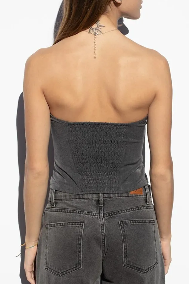 Bandeau Top With Bow Women Subdued Tops