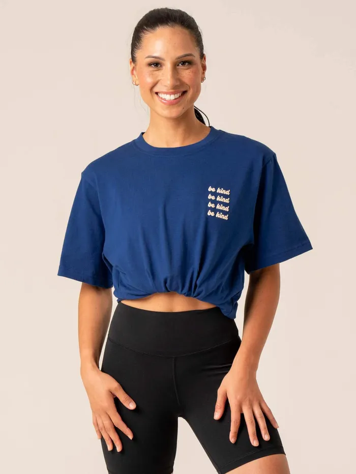 Be Kind TShirt 8211 Navy Women Ryderwear TShirts