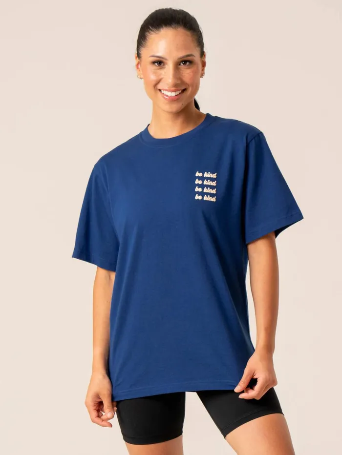 Be Kind TShirt 8211 Navy Women Ryderwear TShirts