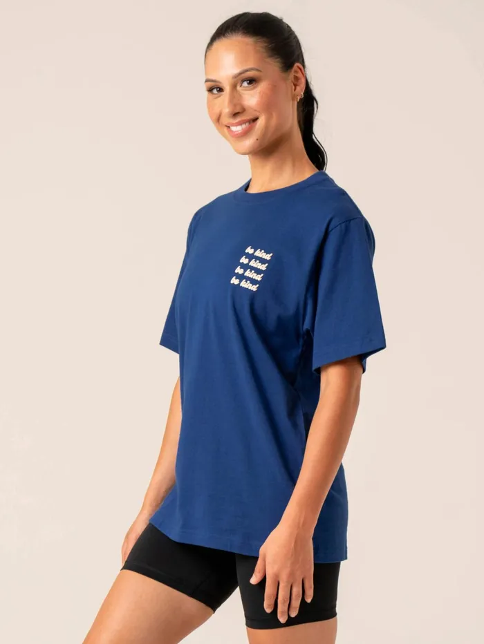 Be Kind TShirt 8211 Navy Women Ryderwear TShirts