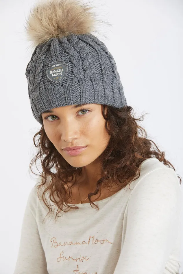 Beanie Grey 8211 DOTTO LEMONWOOD Grey Women Banana Moon Beanies and Hats