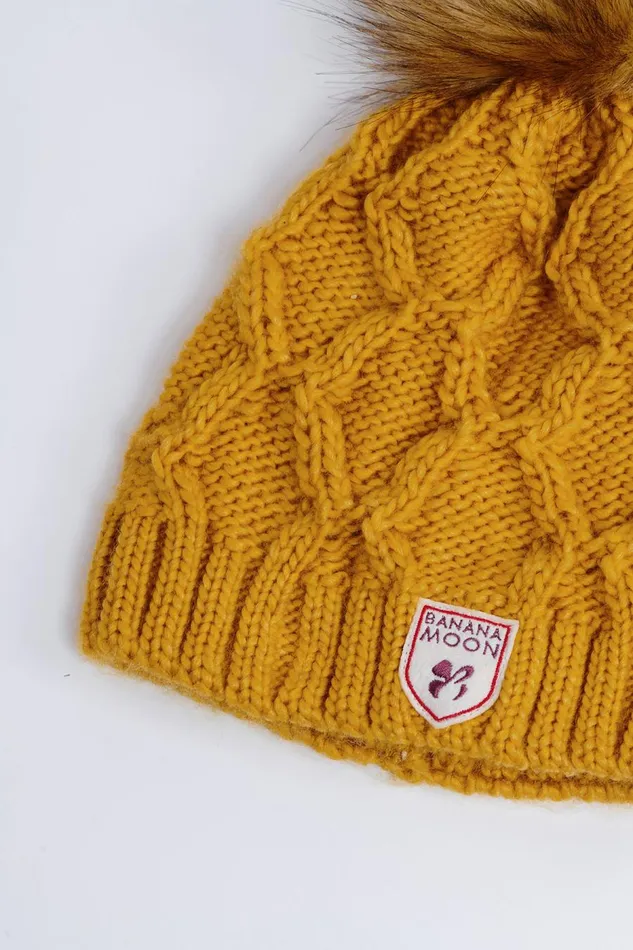 Beanie Yellow 8211 ALINA BRYAN Yellow Women Banana Moon Beanies and Hats