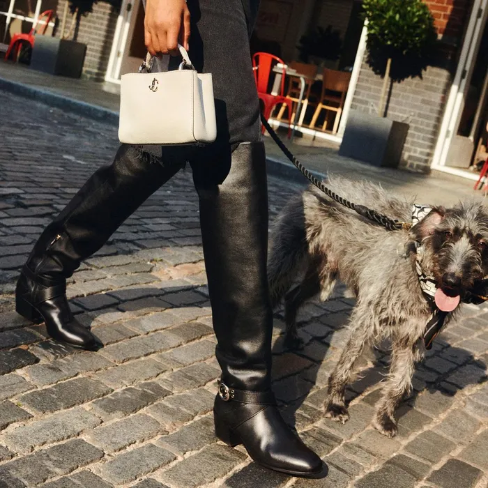Beca Otk 45 Black Smooth Leather OverTheKnee Boots Black Women JIMMY CHOO Boots