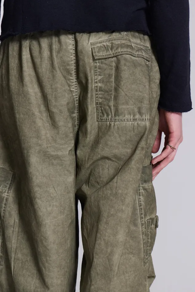Bestsellers Men Jaded London Shop Khaki Oil Wash Parachute Pants