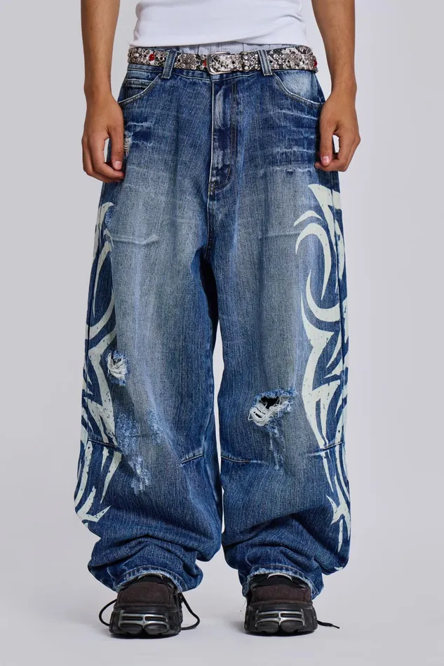 Bestsellers Men Jaded London Shop Light Wash Blade XL Colossus Jeans