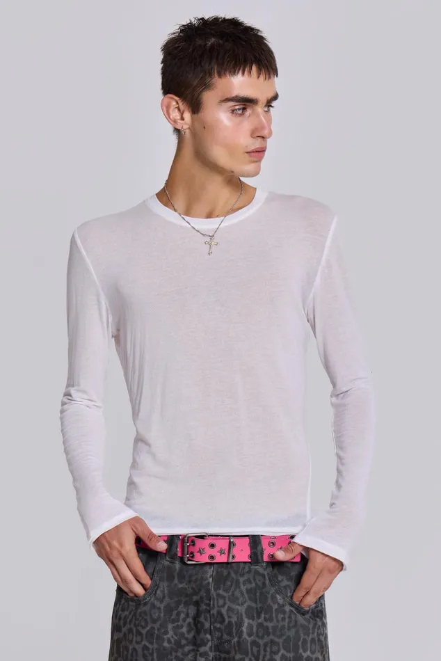 Bestsellers Men Jaded London Shop White Mist Long Sleeve