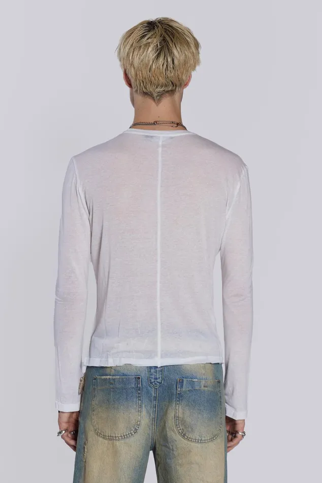 Bestsellers Men Jaded London Shop White Mist Long Sleeve