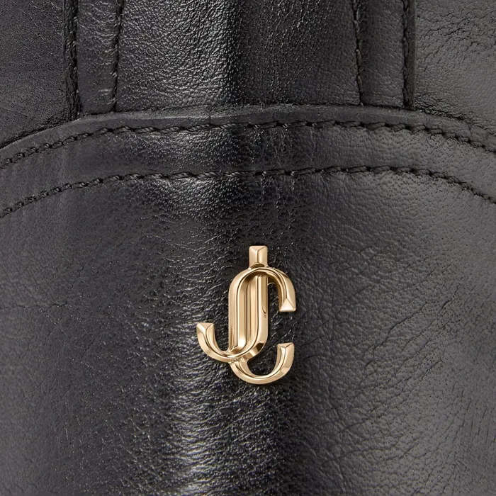 Biker Ii Lined Black Smooth Leather Biker Boots With Shearling Lining Blacknatural Women JIMMY CHOO Boots