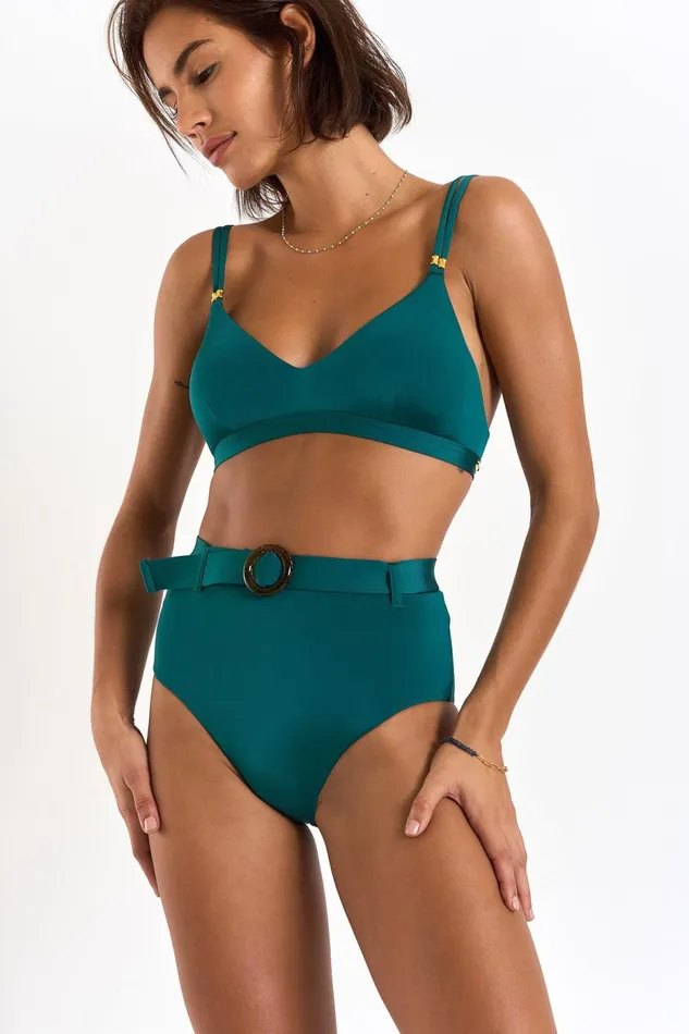 Bikini Bottle ITO and SORAYA AMORES Green Women Banana Moon High Waisted
