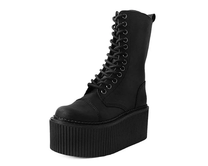 Black 12Eye Casbah Stratocreeper Boot Men TUK Shoes Boots