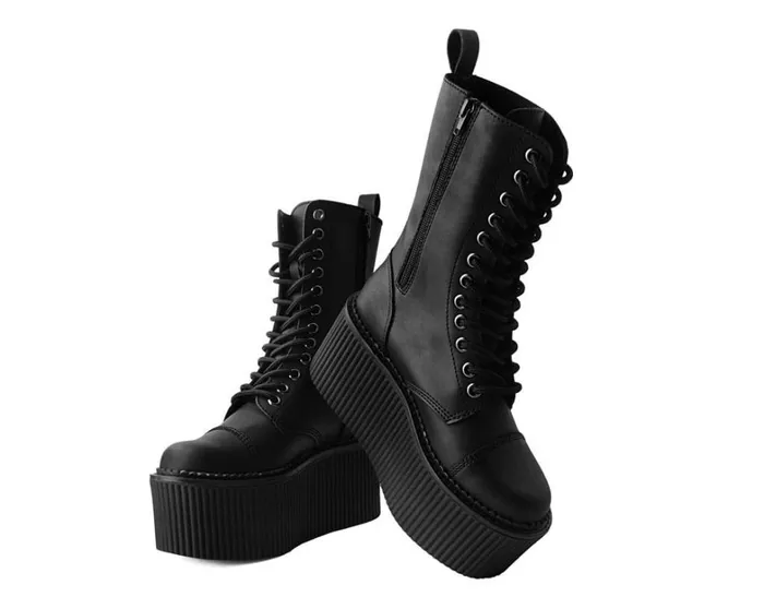 Black 12Eye Casbah Stratocreeper Boot Men TUK Shoes Boots