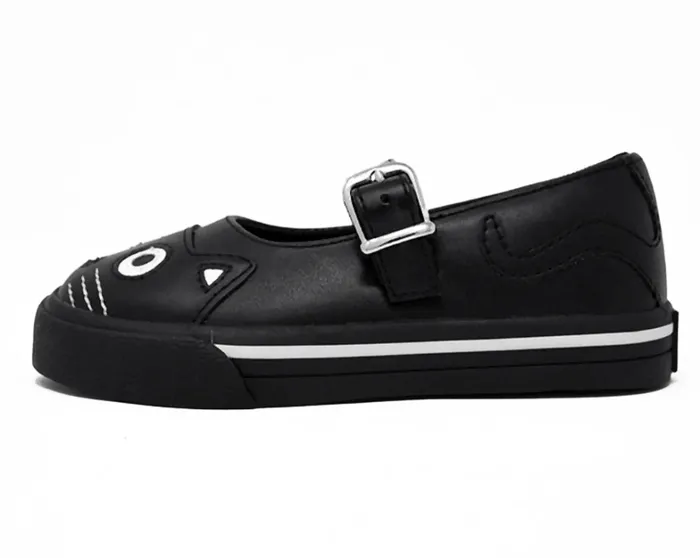 Black and White Kitty Mary Jane Toddler Sneaker Women TUK Shoes Kitty Styles Black and White Kitty Mary Jane Toddler Sneaker Women TUK Shoes Kitty Styles