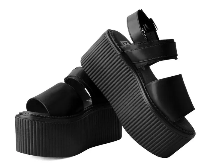 Black BrushOff Strato Sandal Women TUK Shoes Platforms Black BrushOff Strato Sandal Women TUK Shoes Platforms