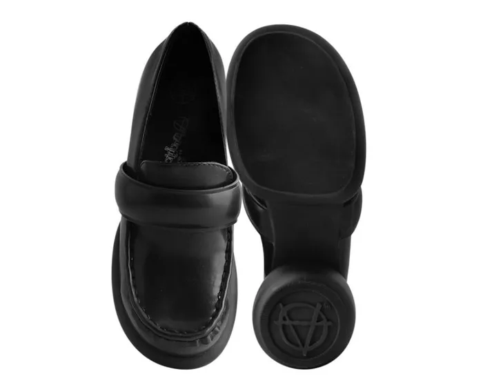 Black Bubble II Anarchic Loafer Women TUK Shoes Vegan Black Bubble II Anarchic Loafer Women TUK Shoes Vegan