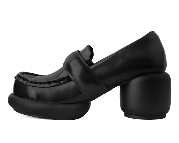 Black Bubble II Anarchic Loafer Women TUK Shoes Vegan Black Bubble II Anarchic Loafer Women TUK Shoes Vegan