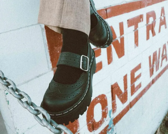 Black Double Decker Mary Jane Women TUK Shoes Platforms Black Double Decker Mary Jane Women TUK Shoes Platforms