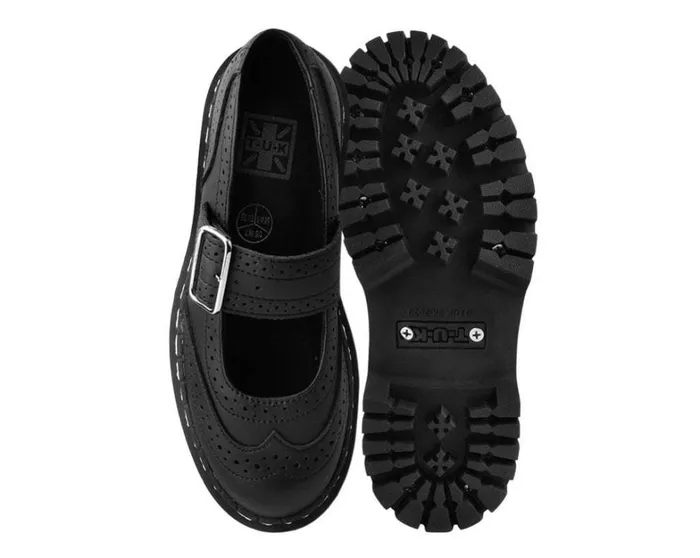 Black Double Decker Mary Jane Women TUK Shoes Platforms Black Double Decker Mary Jane Women TUK Shoes Platforms
