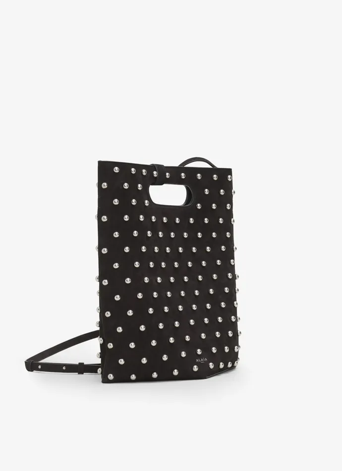 Black FOLDED BAG IN CALFSKIN Women Alaa CrossBody Bags
