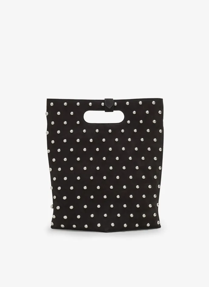 Black FOLDED BAG IN CALFSKIN Women Alaa CrossBody Bags