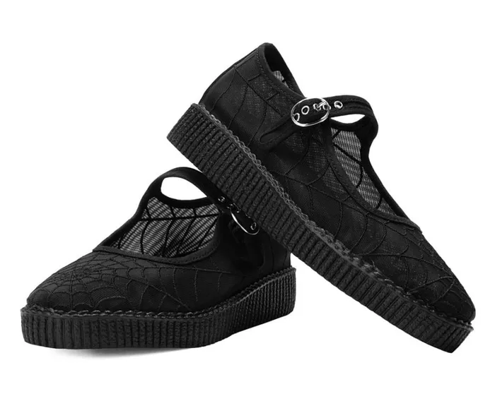 Black Mesh Web Viva Low Mary Jane Women TUK Shoes Mary Janes Black Mesh Web Viva Low Mary Jane Women TUK Shoes Mary Janes