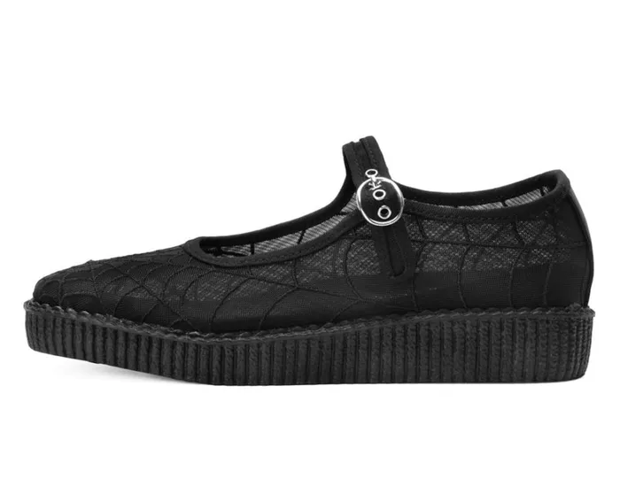 Black Mesh Web Viva Low Mary Jane Women TUK Shoes Mary Janes Black Mesh Web Viva Low Mary Jane Women TUK Shoes Mary Janes