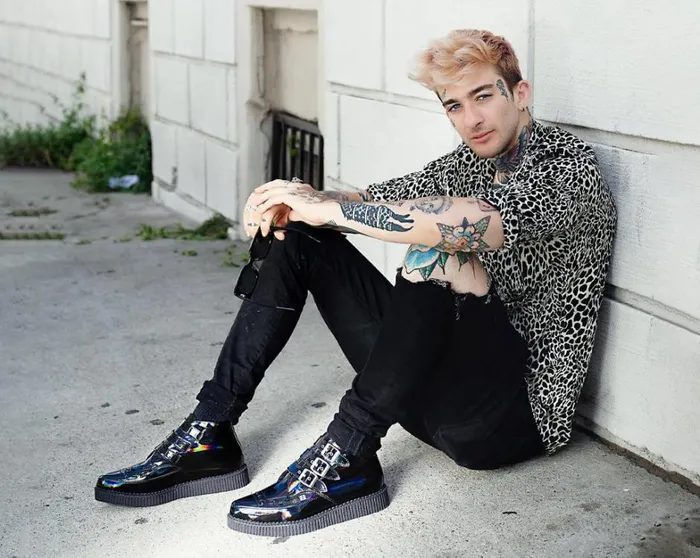 Black Prism 3Buckle Pointed Boot Men TUK Shoes Vegan Black Prism 3Buckle Pointed Boot Men TUK Shoes Vegan