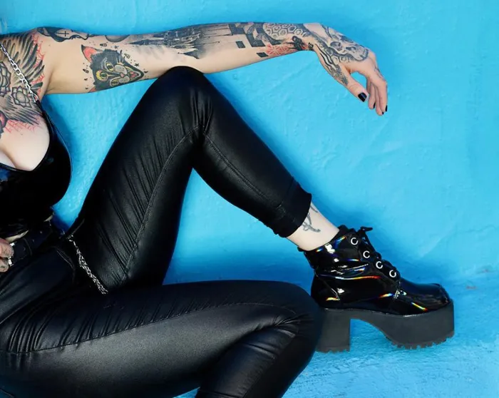 Black Prism Nosebleed Boot Women TUK Shoes Platforms Black Prism Nosebleed Boot Women TUK Shoes Platforms