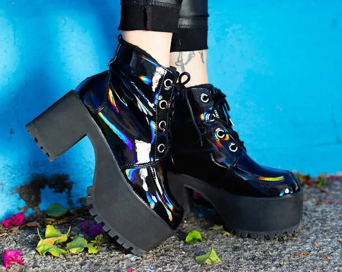 Black Prism Nosebleed Boot Women TUK Shoes Platforms Black Prism Nosebleed Boot Women TUK Shoes Platforms
