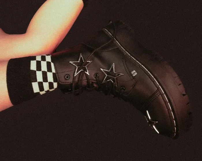 Black Star 7Eye Double Decker Boot Men TUK Shoes Boots Black Star 7Eye Double Decker Boot Men TUK Shoes Boots