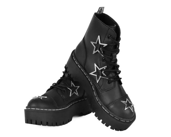 Black Star 7Eye Double Decker Boot Men TUK Shoes Boots Black Star 7Eye Double Decker Boot Men TUK Shoes Boots