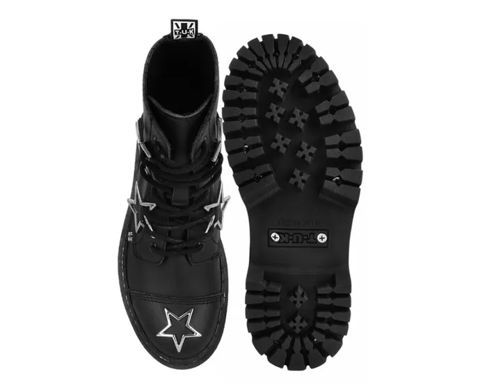 Black Star 7Eye Double Decker Boot Men TUK Shoes Boots Black Star 7Eye Double Decker Boot Men TUK Shoes Boots