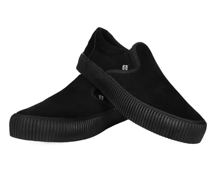 Black Suede SlipOn Creeper Sneaker Men TUK Shoes Sneakers Black Suede SlipOn Creeper Sneaker Men TUK Shoes Sneakers