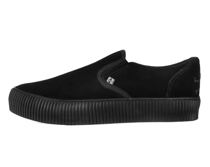 Black Suede SlipOn Creeper Sneaker Men TUK Shoes Sneakers Black Suede SlipOn Creeper Sneaker Men TUK Shoes Sneakers