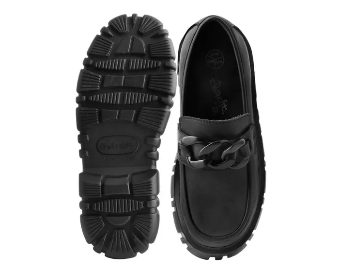 Black TUKskin Anarchic Airship Chain Loafer Women TUK Shoes Platforms Black TUKskin Anarchic Airship Chain Loafer Women TUK Shoes Platforms