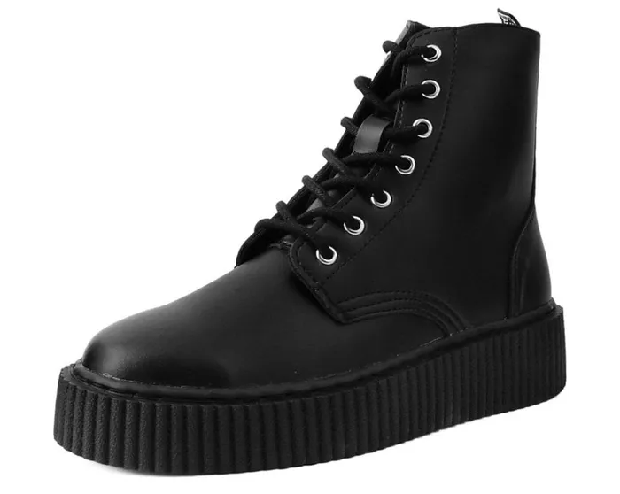 Black TUKskin Vegan Casbah Creeper Boots Men TUK Shoes Vegan