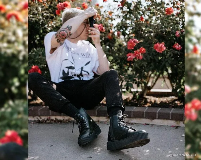 Black TUKskin Vegan Casbah Creeper Boots Men TUK Shoes Vegan Black TUKskin Vegan Casbah Creeper Boots Men TUK Shoes Vegan