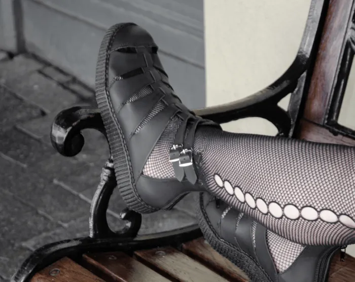 Black TUKskin Vegan Gladiator Viva Low Sole Creeper Sandals Women TUK Shoes Sandals Black TUKskin Vegan Gladiator Viva Low Sole Creeper Sandals Women TUK Shoes Sandals