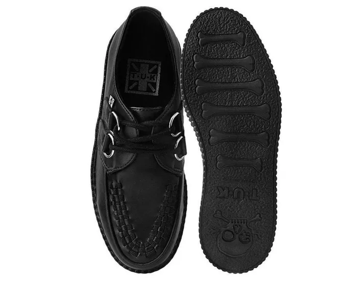 Black TUKskin Vegan Viva Low Sole Creepers Women TUK Shoes Vegan Black TUKskin Vegan Viva Low Sole Creepers Women TUK Shoes Vegan