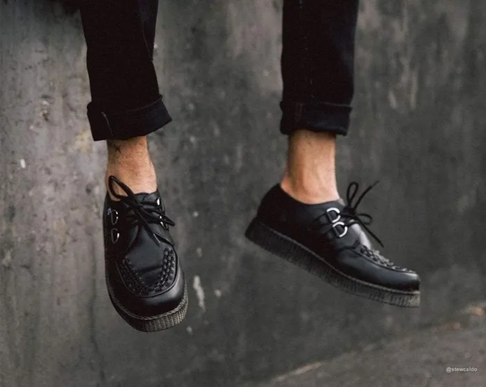 Black TUKskin Vegan Viva Low Sole Creepers Women TUK Shoes Vegan Black TUKskin Vegan Viva Low Sole Creepers Women TUK Shoes Vegan