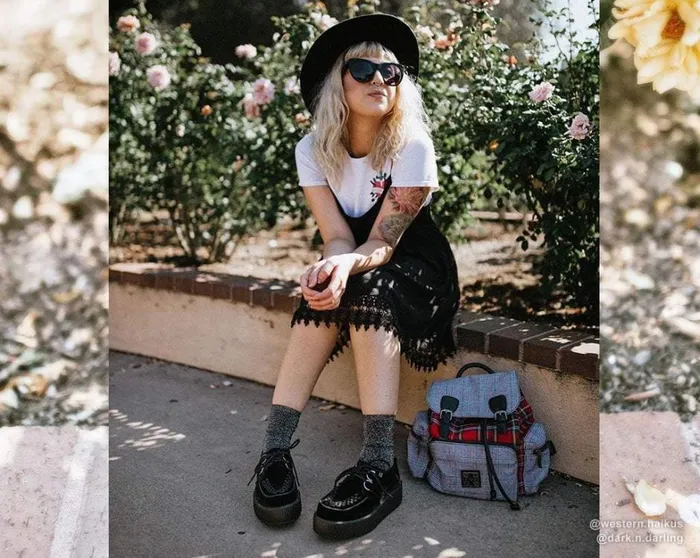 Black Velvet Vegan Viva Mondo Creepers Women TUK Shoes Vegan Black Velvet Vegan Viva Mondo Creepers Women TUK Shoes Vegan