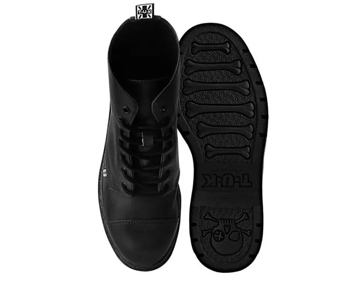 Black Waxy 7Eye Capped Toe Boot Women TUK Shoes Boots Black Waxy 7Eye Capped Toe Boot Women TUK Shoes Boots