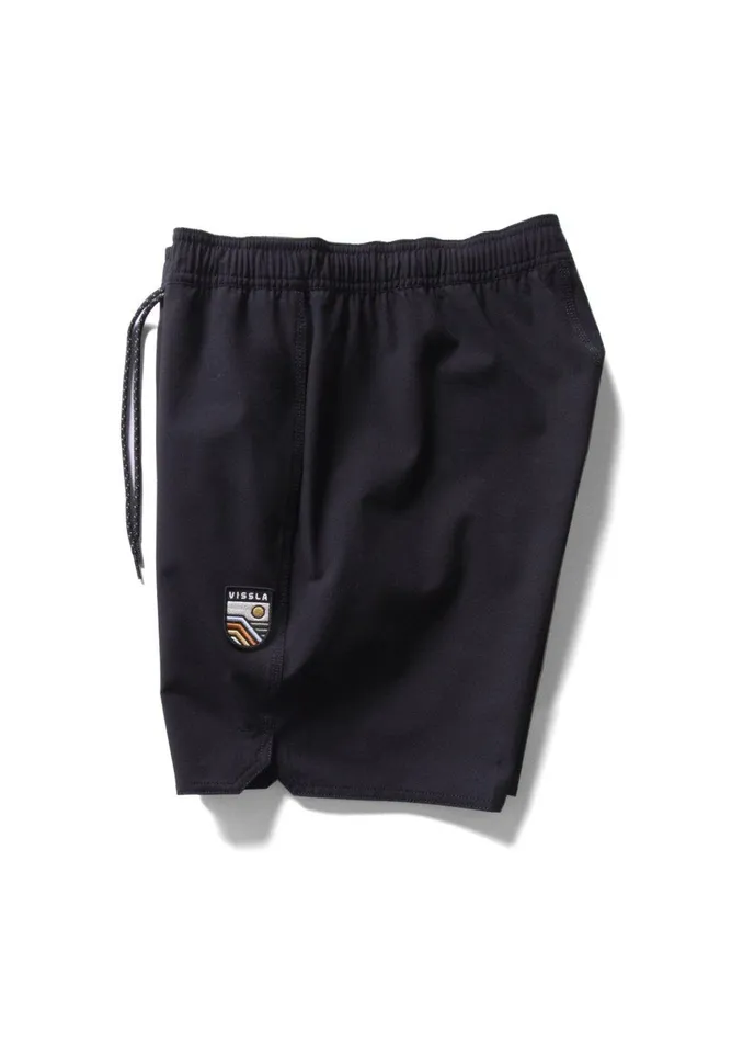 Boardshorts Men Vissla Solid Sets 175034 Ecolastic Black Boardshorts Men Vissla Solid Sets 175034 Ecolastic Black