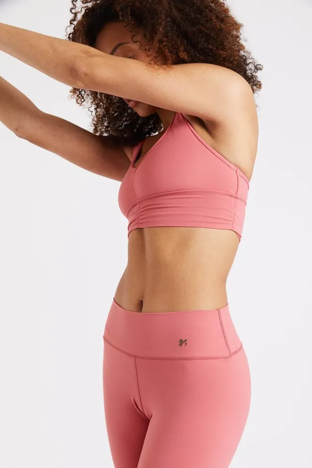Bralette High Neck Top Pink 8211 FLOW WELLNESS Pink Women Banana Moon Tops