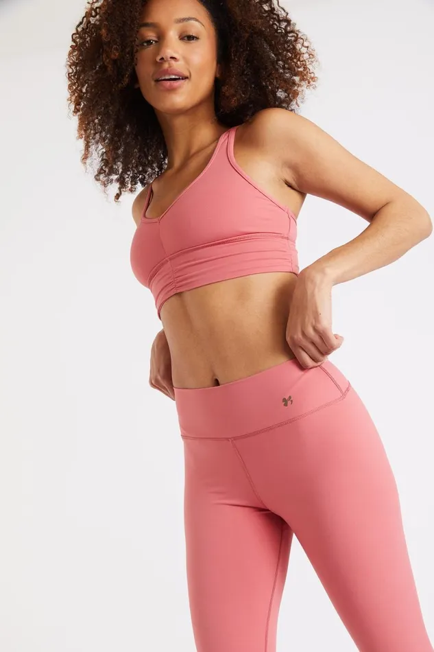 Bralette High Neck Top Pink 8211 FLOW WELLNESS Pink Women Banana Moon Tops