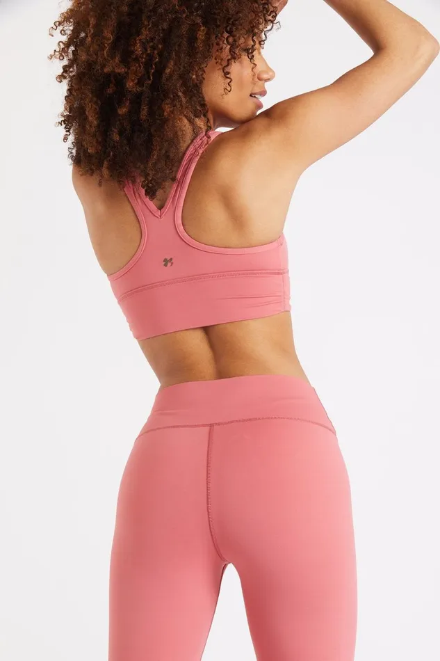 Bralette High Neck Top Pink 8211 FLOW WELLNESS Pink Women Banana Moon Tops