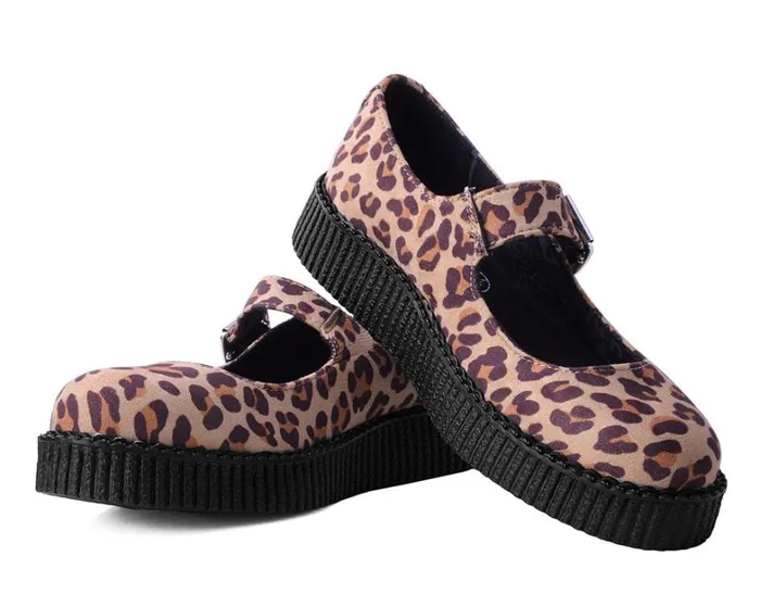 Brown Leopard Faux Suede Viva Low Mary Jane Women TUK Shoes Mary Janes Brown Leopard Faux Suede Viva Low Mary Jane Women TUK Shoes Mary Janes