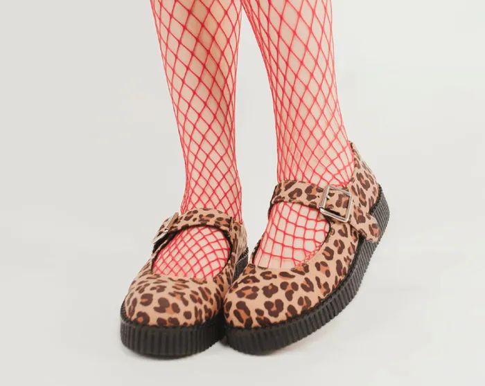 Brown Leopard Faux Suede Viva Low Mary Jane Women TUK Shoes Mary Janes Brown Leopard Faux Suede Viva Low Mary Jane Women TUK Shoes Mary Janes