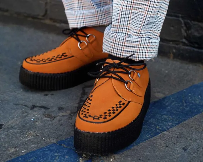 Burnt Orange Viva Mondo Creeper Women TUK Shoes Vegan Burnt Orange Viva Mondo Creeper Women TUK Shoes Vegan